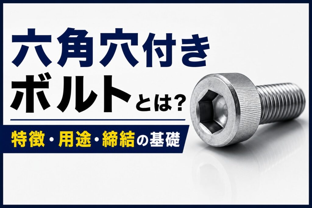 六角穴付きボルトとは？特徴、用途、締結の基礎