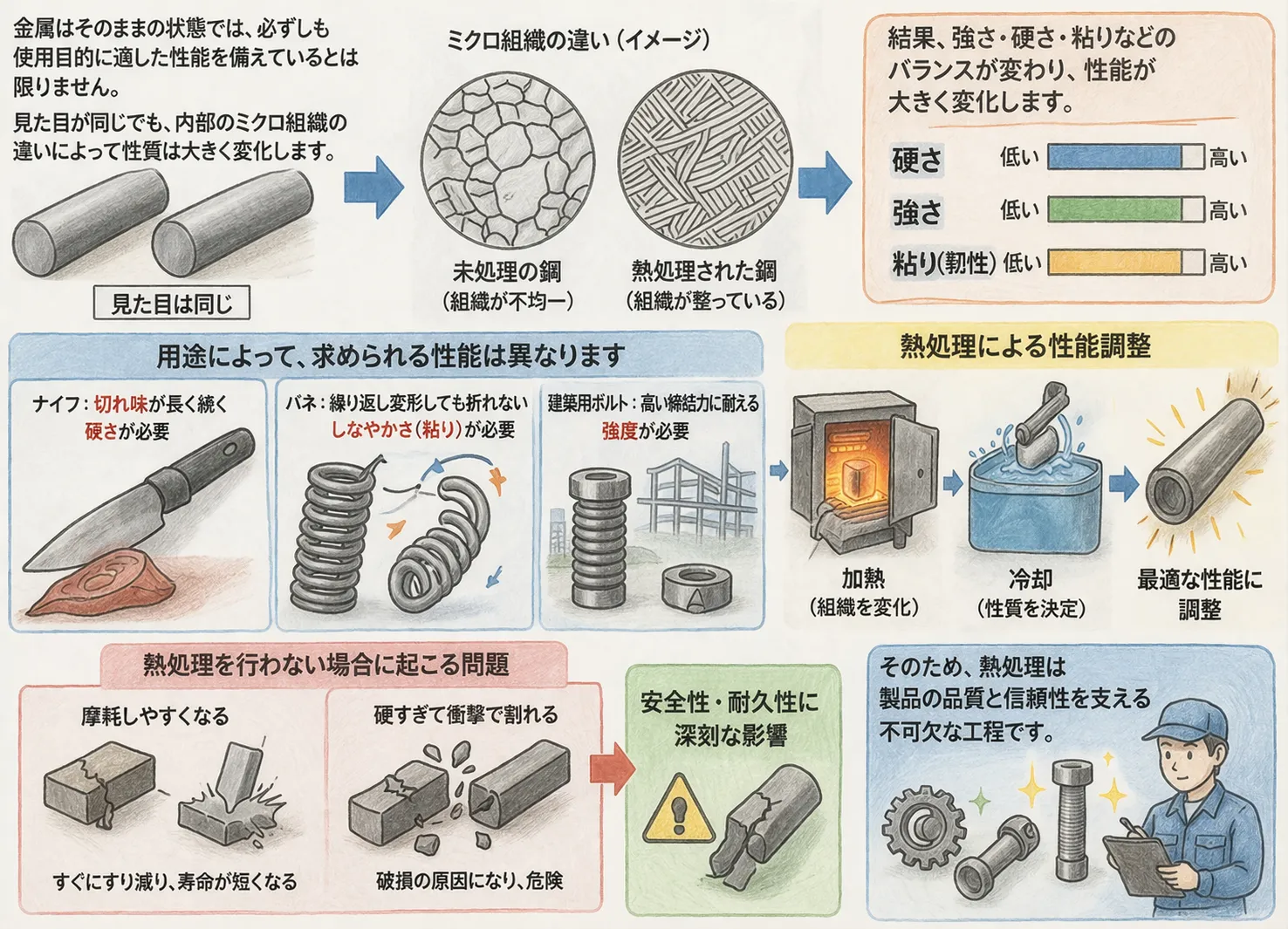 なぜ熱処理が必要なのか